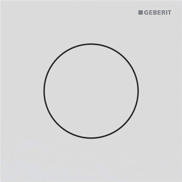 Geberit Vertriebs - Typ 40 UR-Strg. mit pneum. Sp-Ausl. Round, weißmatt/Etc