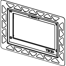 TECE SE - WC-Einbauset f. flächenbünd. Mtg. Metall