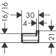 Hansgrohe - Einzelhaken ADDSTORIS mattschwarz