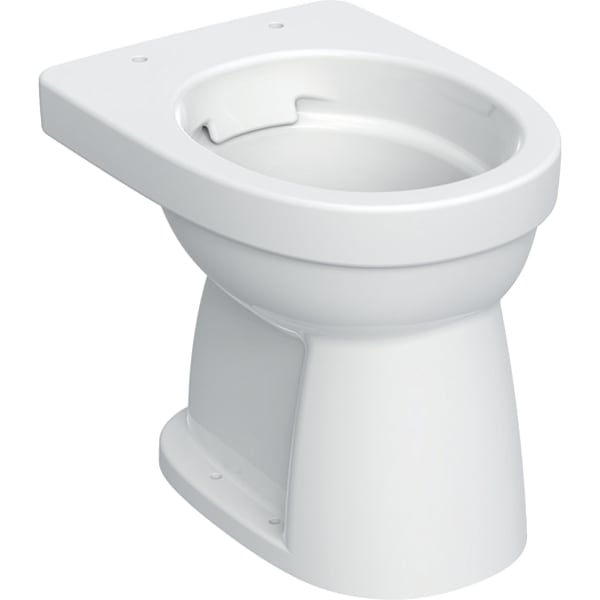 Geberit Vertriebs - Renova Stand-WC Flachspüler Abg. vertikal, Rimfree, weiß, KeraTect
