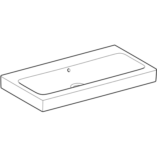 Geberit Vertriebs - Waschtisch ICON 900x485mm 124093 o.HL m.ÜL weiß Ktect