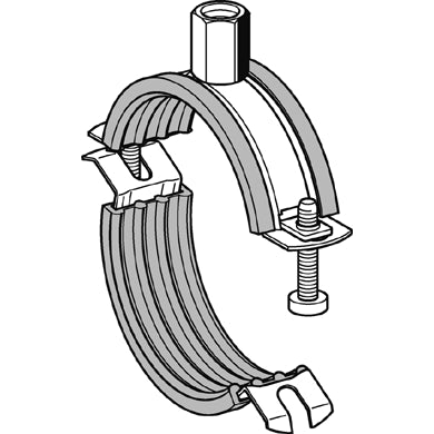 Sikla - Rohrschelle Ratio LS 21-27mm 1/2-3/4 mit Einlage M8 / M 10 157427