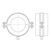 Walraven - Kälteschelle BISOFIX MW DSD: 30mm - Gewinde: M10/M12 - 108mm