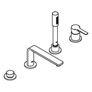 Grohe - 4-Loch EH-Wannenkombination LINEARE 19577 supersteel