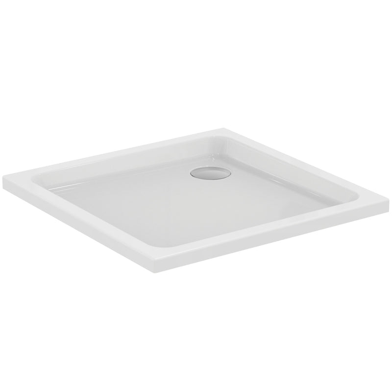 Ideal Standard - Rechteck-Brausewanne HOTLINE NEU, 800x800x80mm, Weiß