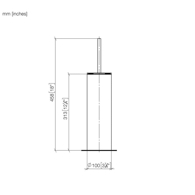 Dornbracht - WC-Bürstengarnitur neutral Standmod. 84910979-00 510x180x160 chrom