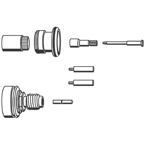 Grohe - Verlängerungsset 47358 27,5mm f.34966 u. 34967 chrom