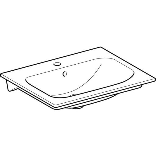 Geberit Vertriebs - RENOVA Nr.1 Plan Möbel-WT Slim 600x480mm, m. Hl., m. Ül., weiß