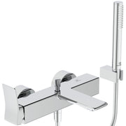Ideal Standard - Badearmatur AP CONCA, m.Stab-HB, Brauseschlauch u.Wandhalter, Chrom