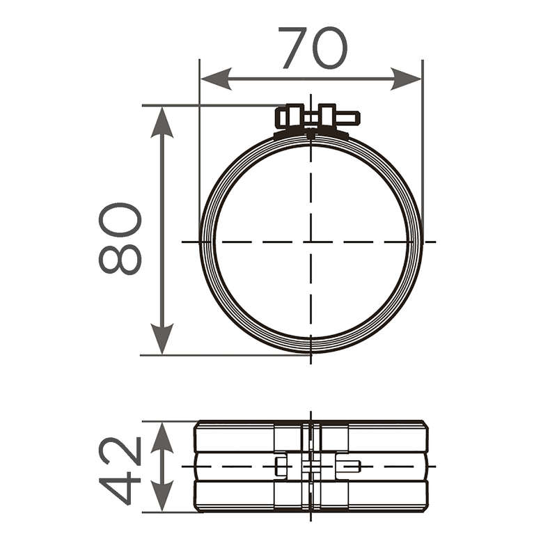 Fornatis - Rapid-S Verbinder DN50 mit EPDM Dichtung