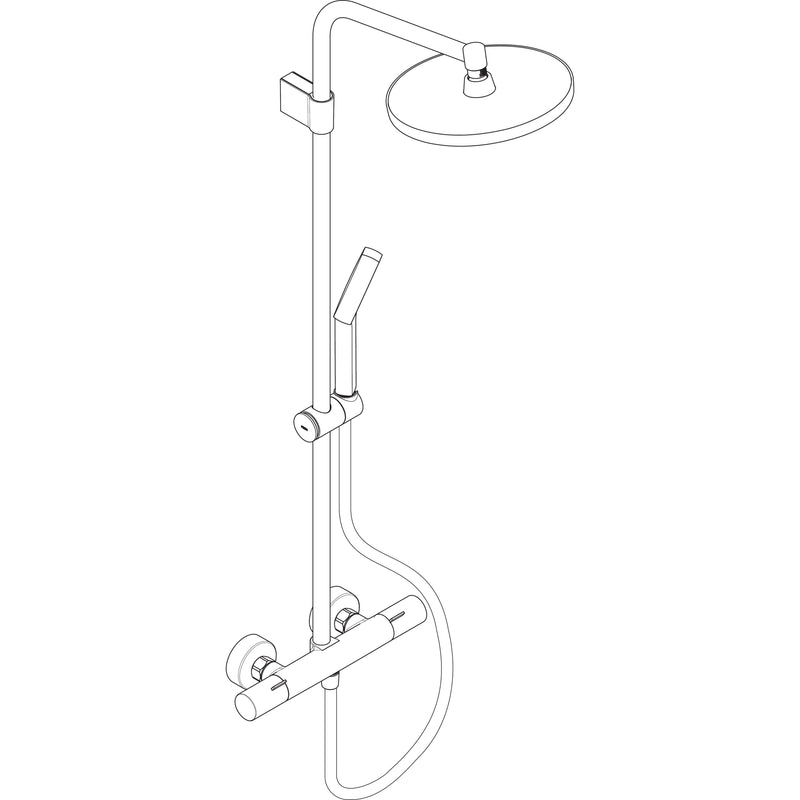 Hansgrohe - Activera S Showerpipe 240 1jet EcoSmart+ mit Ecostat Fine chrom
