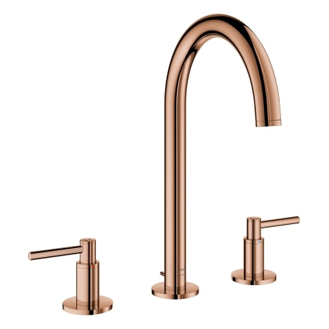 Grohe - 3-Loch-WT-Batterie Atrio 20649 Rohrauslauf Hebelgriff warm sunset