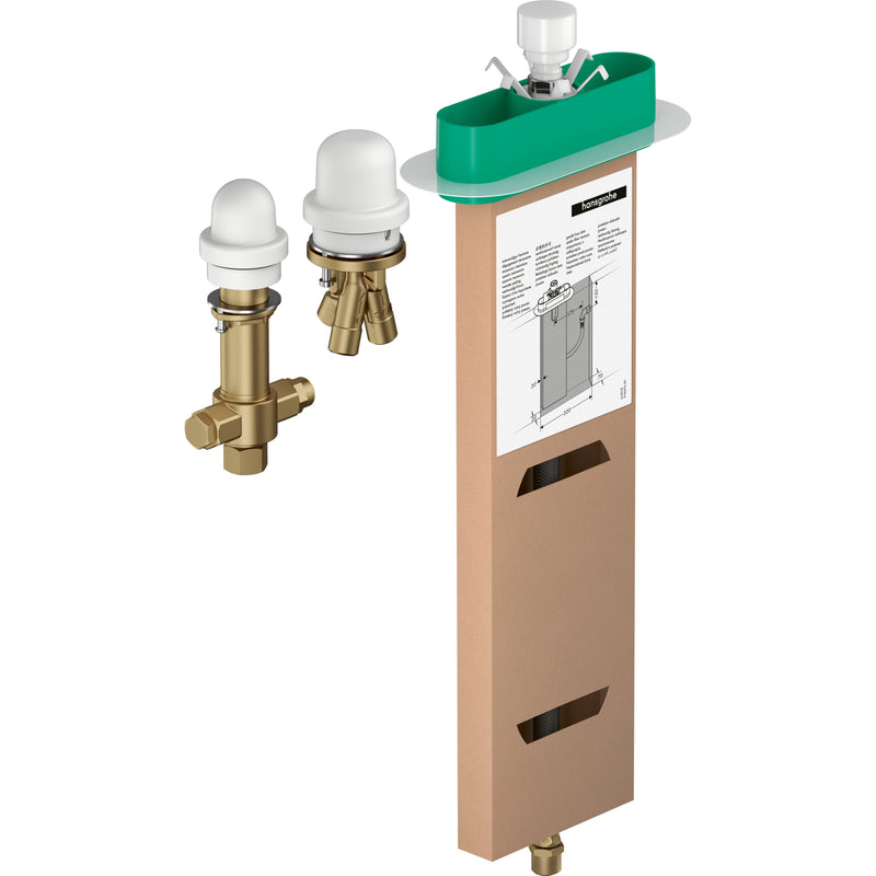 Hansgrohe - 3-Loch Wannenarmatur Grundset mit sBox