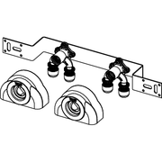 TECE SE - TECElogo-Ax Montageeinheit 150 mm mit U-Doppelwandsch. Dim.16xRp1/2,Si-Bronze