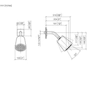 Dornbracht - Kopfbrause IMO 28504670 platin gebürstet