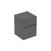 Geberit Vertriebs - Smyle Square Seitenschrank mit zwei Schubladen, 45x60x47cm, lava