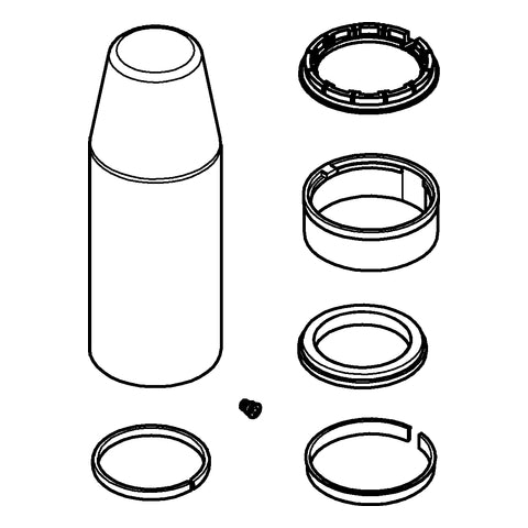 Grohe - Dichtungssatz 46429 glanzschwarz