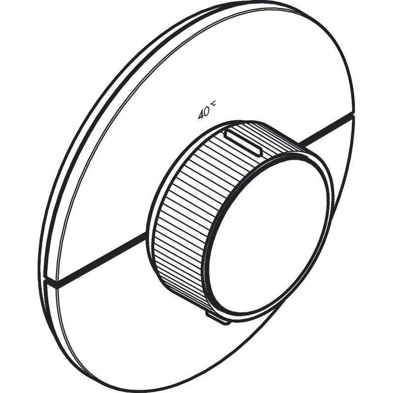 Hansgrohe - Thermostat UP Axor ShowerSelect ID HighFlow rund MSW