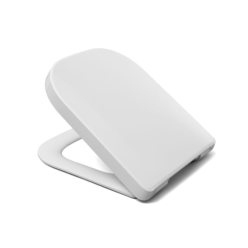 Hamberger Sanitary - 4Y/HAMBERGER WC-Sitz zu Sqare WWC mit Absenkautomatik, weiß, hohe Ausf
