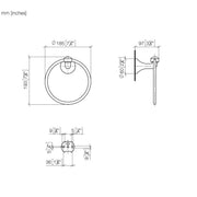 Dornbracht - Handtuchring, rund MADISON 83200361 platin