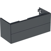 Geberit Vertriebs - ONE Unterschrank für WT/-Platte 2 Schubl., 118,4x50,4x47cm, schwarz matt