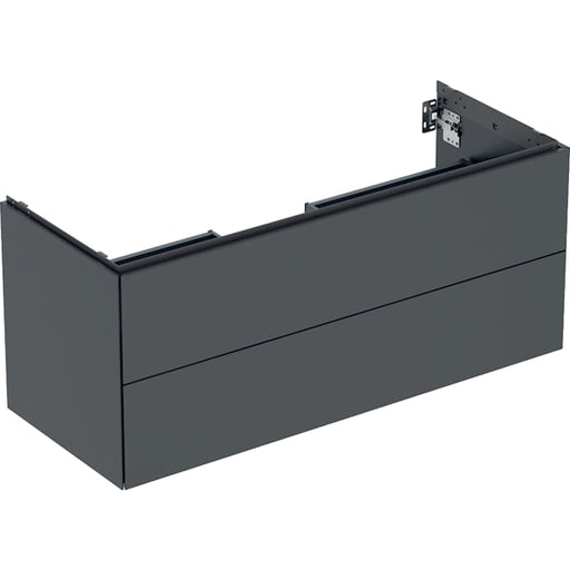 Geberit Vertriebs - ONE Unterschrank für WT/-Platte 2 Schubl., 118,4x50,4x47cm, schwarz matt