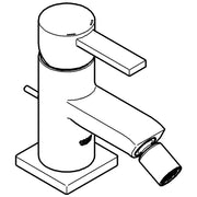 Grohe - Bidet EHM ALLURE 32147 mit Zugstangen-Ablaufgarnitur chrom