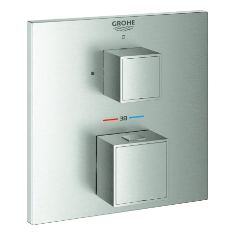 Grohe - THM-Brausebatterie GROHTHERM Cube 24153 FMS für 35600 supersteel