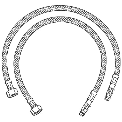 Grohe - Druckschlauch 45484000 3/8 x550mm für WT-Armaturen (VPE=2Stk.) je VPE