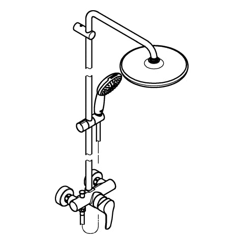 Grohe - Duschsystem Tempesta 250 26673_1 Brausebatterie KB Tempesta 250 chrom