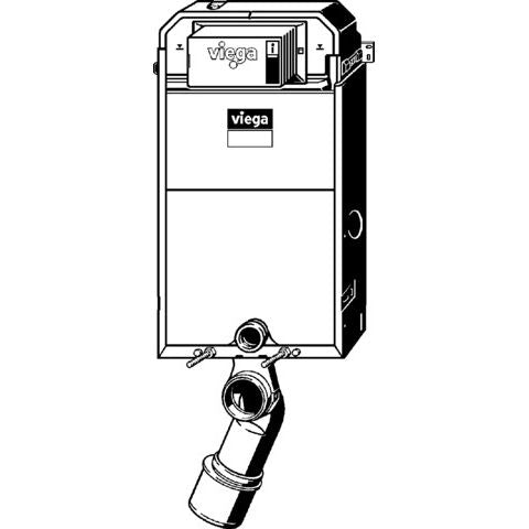 Viega - WC Block 3H PREVISTA Pure 8512 1070mm Stahl verzinkt