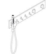 Hansgrohe - Thermostatmodul 610/110 Axor ShowerComposition 4 Verbraucher MSW