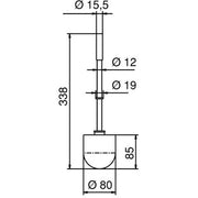 Ideal Standard - Ersatzbürstenkopf JADO 599.095.000.999 ohne Handgriff