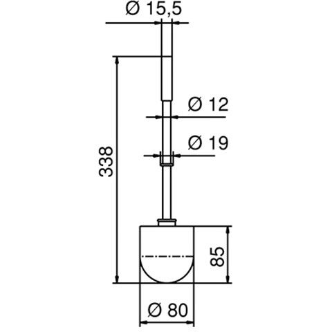 Ideal Standard - Ersatzbürstenkopf JADO 599.095.000.999 ohne Handgriff