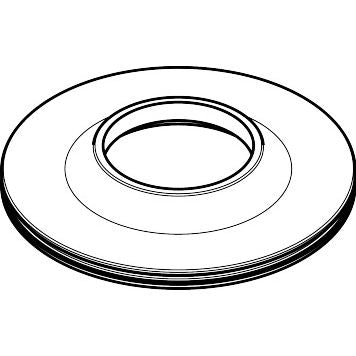 Hansgrohe - Rosette Axor Citterio M Griff 4-Loch Wannenarmatur chrom