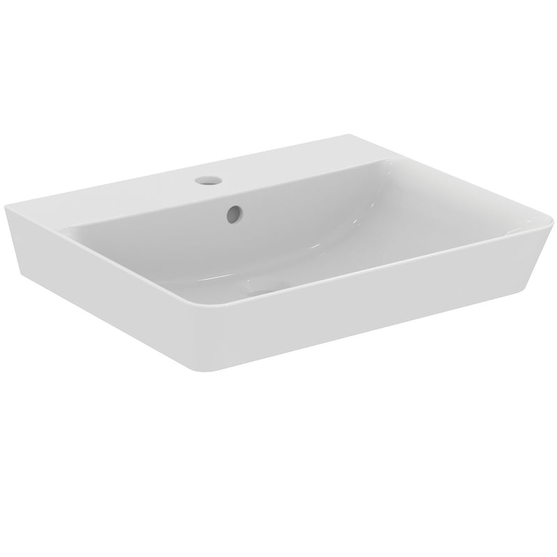 Ideal Standard - Waschtisch CONNECT AIR CUBE, 1 Hl., m.Ül., 550x460x160mm, Weiß mit IP