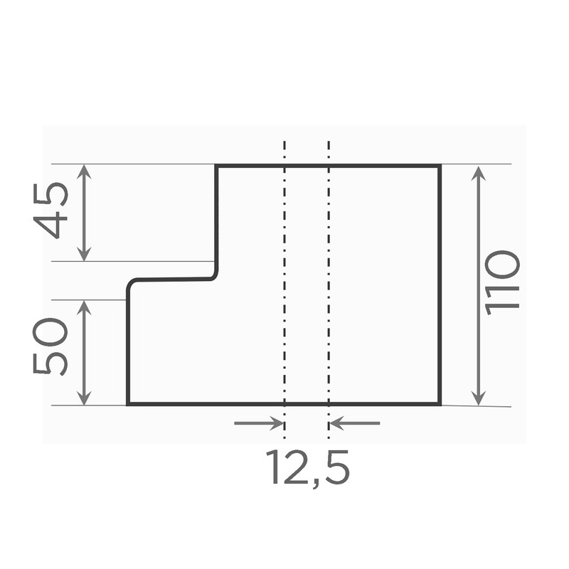 Fornatis - Übergangsrohr exzentrisch DN150x125