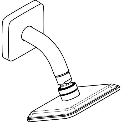Hansgrohe - Kopfbrause 120/120 1jet AXOR Citterio C mit Brausearm chrom