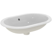 Ideal Standard - Einbauwaschtisch CONNECT, oval, o.Hl., m.Ül., 620x410x175mm, Weiß