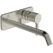 Ideal Standard - Wand-Waschtischarmatur JOY, BS2, eckige Rosette, Ausld.225mm,Silver Storm