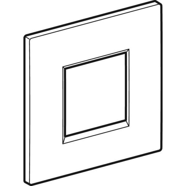 Geberit Vertriebs - Typ 20 (ex Typ 30) Abdeckpl. für UR-Strg. IR, Square, schwarz