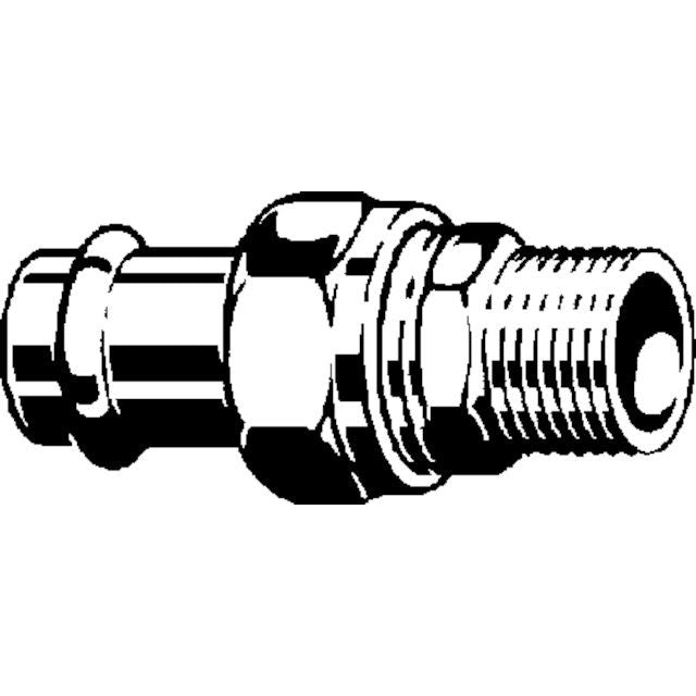 Viega - Verschraubung PRESTABO 1165 54mm x 2 AG Stahl verzinkt