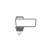 Hansgrohe - Wandanschlussbogen mit Brausehalter 1/2 28322000 chrom