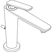 Hansgrohe - Waschtischm.125 Axor Citterio C CoolStart m.Zugstangen Ablaufg.chrom