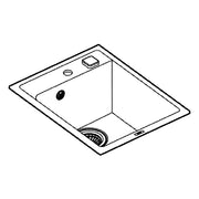 Grohe - Kompositspüle K700 31650 1 Becken 400x500mm granit schwarz