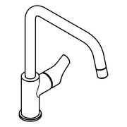 Grohe - EH-SPT-Batterie Eurosmart 101234 Niederdruck hoher Auslauf chrom