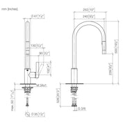 Dornbracht - EHM Pull-down TARA Ultra 33870875 chrom