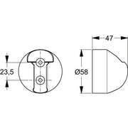 Ideal Standard - Brausehalter fix IDEALRAIN B9467 chrom