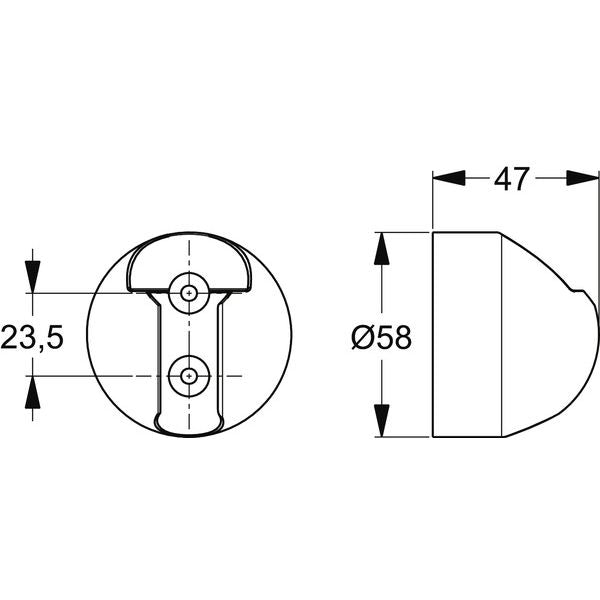 Ideal Standard - Brausehalter fix IDEALRAIN B9467 chrom