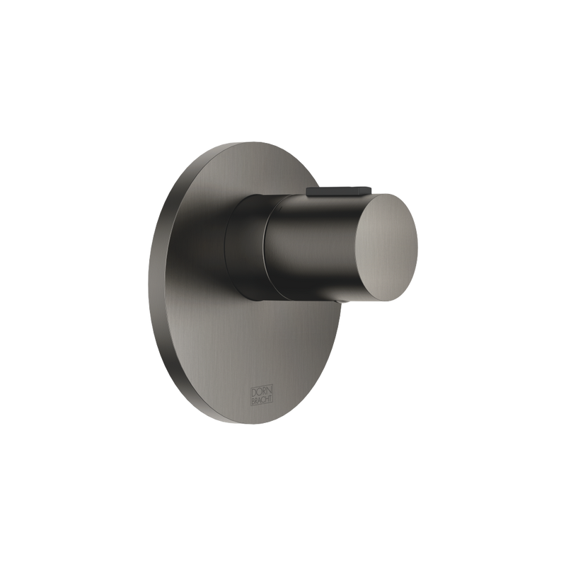 Dornbracht - UP-Therm. übergreifend rund 36501979 1/2 Dark Platinum gebürstet